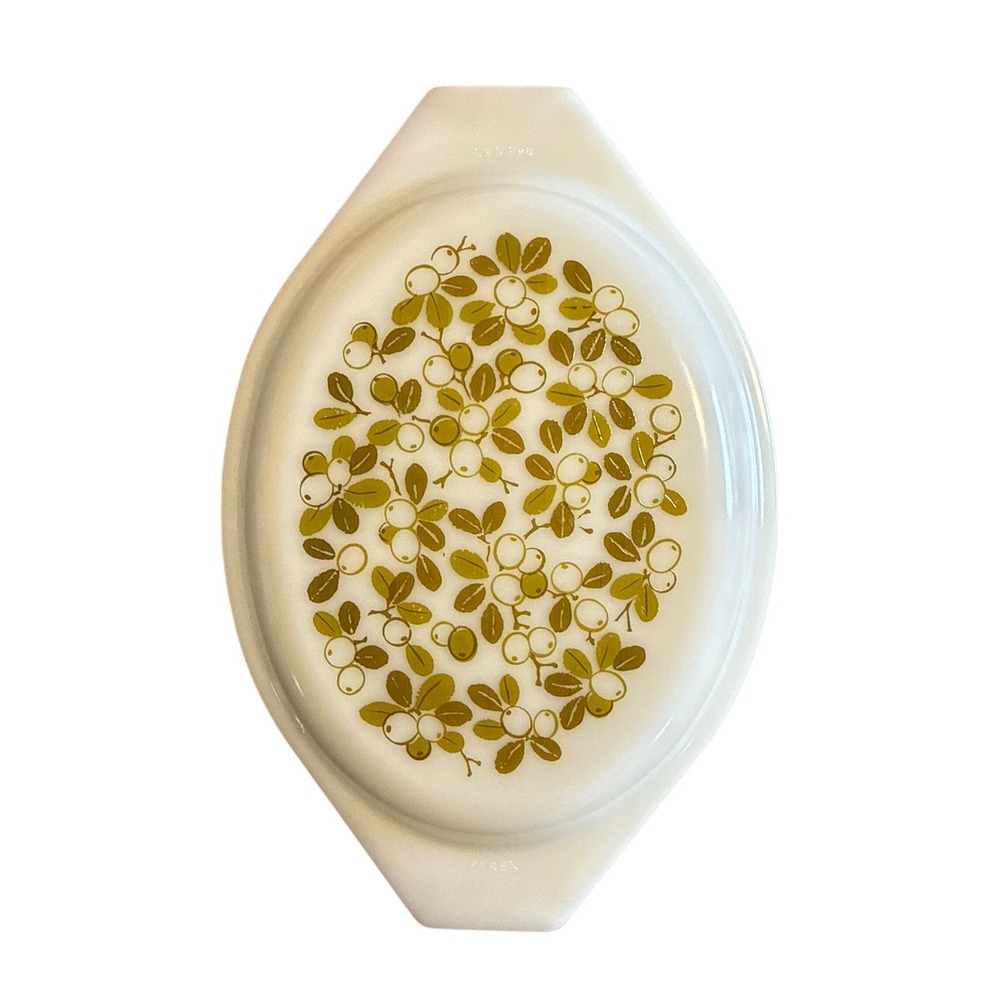 Vintage Pyrex Avocado Green Verde Olive 043 1.5 Quart Casserole Dish with Lid